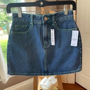 PacSun high waisted jean skirt